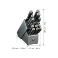 thumbnail image 4 of HENCKELS Silver Cap 14 Piece Knife Block Set, Black, 4 of 4