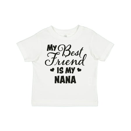 

Inktastic My Best Friend is My Nana with Hearts Gift Toddler Boy or Toddler Girl T-Shirt