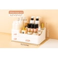 thumbnail image 3 of Organizador de maquillaje para encimera con cajones, acrílico blanco, 3 of 9