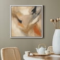 thumbnail image 3 of Framed Canvas Print Earth Tone Abstract Wall Art Neutral Modern Minimalist Decorative for Living Room Bedroom - 16"x16" WHITE, 3 of 8