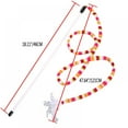 thumbnail image 3 of CNKOO Interactive Cat Training Toys Tease Cat Wand Toy with Feather Head and Bells, 3 of 7