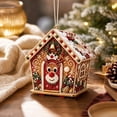 thumbnail image 6 of CHJK 3D Christmas House Diamond Art Kit for Adults, DIY Wooden Pearl Craft, Deer House with Rhinestones & Pearls for Holiday Table Home Decor, 6 of 7
