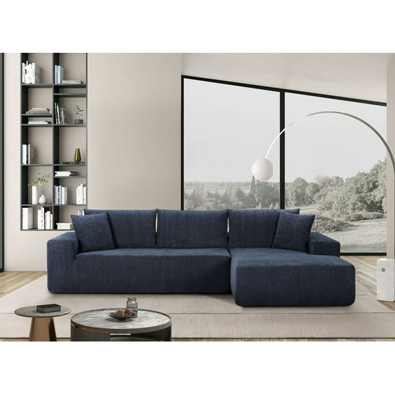 Ramiro L Shaped Polyester Sectional Sofa