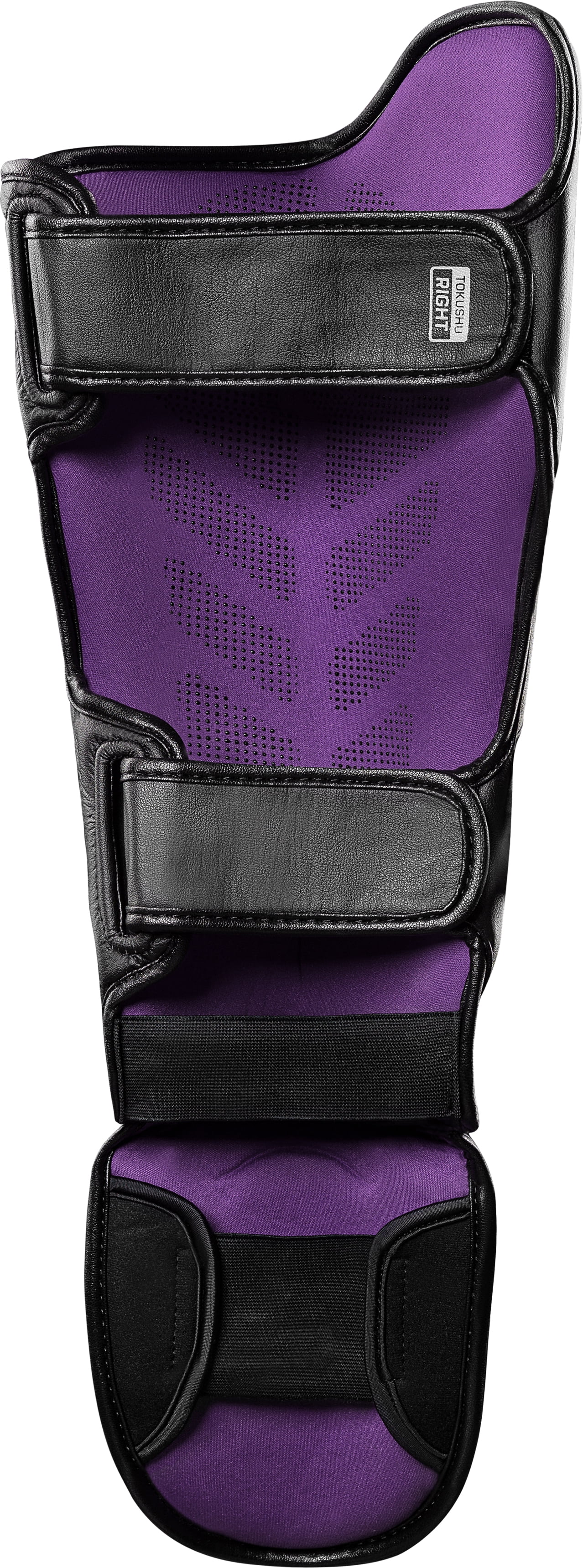 Hayabusa T3 Striking Shinguards, Black/Purple Medium