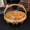 thumbnail image 4 of NANMELX Kitchen Fruit Basket Metal Snacks Serving Tray Cookie Cakes Platter 5 Liter, 4 of 17