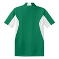 thumbnail image 6 of Mens Side Blocked Polyester Micropique Sport-Wick Polo Kelly Green/ White 5X-Large, 6 of 7