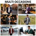 thumbnail image 5 of SPEEDRUN 2 Pack Men Casual Button Down Flannel Hoodies, Men's & Big Men's Hooded Flannel Shirt with Long Sleeves, Sizes M, 5 of 8