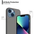thumbnail image 4 of Compatible with iPhone 13 Mini Case, Slim Liquid Silicone 3 Layers Full Covered Soft Gel Rubber with Microfiber Case Cover 5.4 inch-Cold Gray, 4 of 12