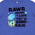 thumbnail image 4 of Inktastic Rawr Means I Love You in Dinosaur Valentine Youth T-Shirt, 4 of 5