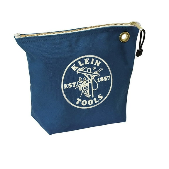 Klein Tools Canvas Zipper Bag Consumables Blue