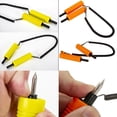 thumbnail image 4 of Eigraketly 1 Juego de almohadillas de pesca EVA multifuncional telescópica picahielo seguro silbato dispositivo deportivo accesorios Pescar Amarillo, 4 of 6