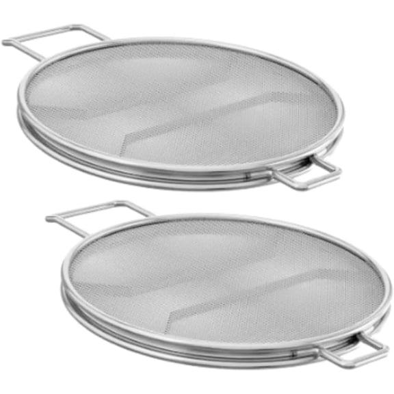 2-Pack Stainless Steel Splatter Shield for Ninja Foodi IG651 IG600 IG601