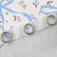 thumbnail image 4 of Homewish Ribbon Bow Bowtie Blackout Curtains Set of 2 (52x84 Each),Rustic Rose Flower Window Curtains,Beige Blue Curtains and Drapes For Child,Ultra Soft Home Decor, 4 of 6