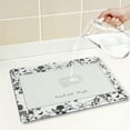 thumbnail image 3 of Unique Bargains Elegant Quick Dry Dish Drying Mats for Dishes Black/White, 3 of 6