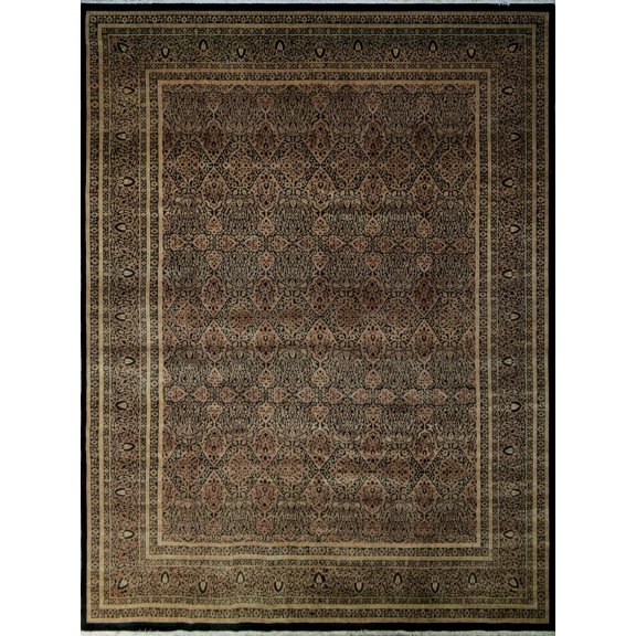 Versailles Gwendolyn Brown/Black Rug, 11'11" x 15'1"