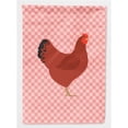 thumbnail image 1 of Carolines Treasures BB7843CHF Nouveau Drapeau de Maison en Toile à Carreaux Poulet Rouge Rose, 1 of 4