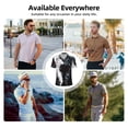 thumbnail image 5 of Wukai Butterfly Angel Wings Art Men’s Polo Shirts Sleeve,Camisas Polo Para Hombre,True Classic Tees Men-Small, 5 of 6