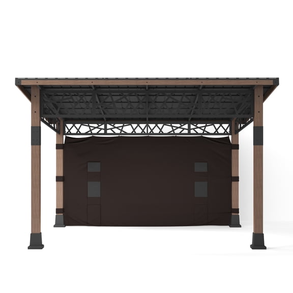 12FT.X 14FT.Outdoor Wooden Gazebo With Sloping Roof