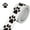 black and white, variant on Dog Paw Stickers Washable Adhesive Footprint Stickers Suitable for Glass Plastic Surfaces Crafting Activities