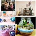 thumbnail image 3 of Airtight Clear Round Glass Jar with Cork Tea Caddy Container Vase Eco Bottle Small Ball Moss DIY Canister for Kitchen Storage Home Decoration 500ml 17oz, 3 of 8