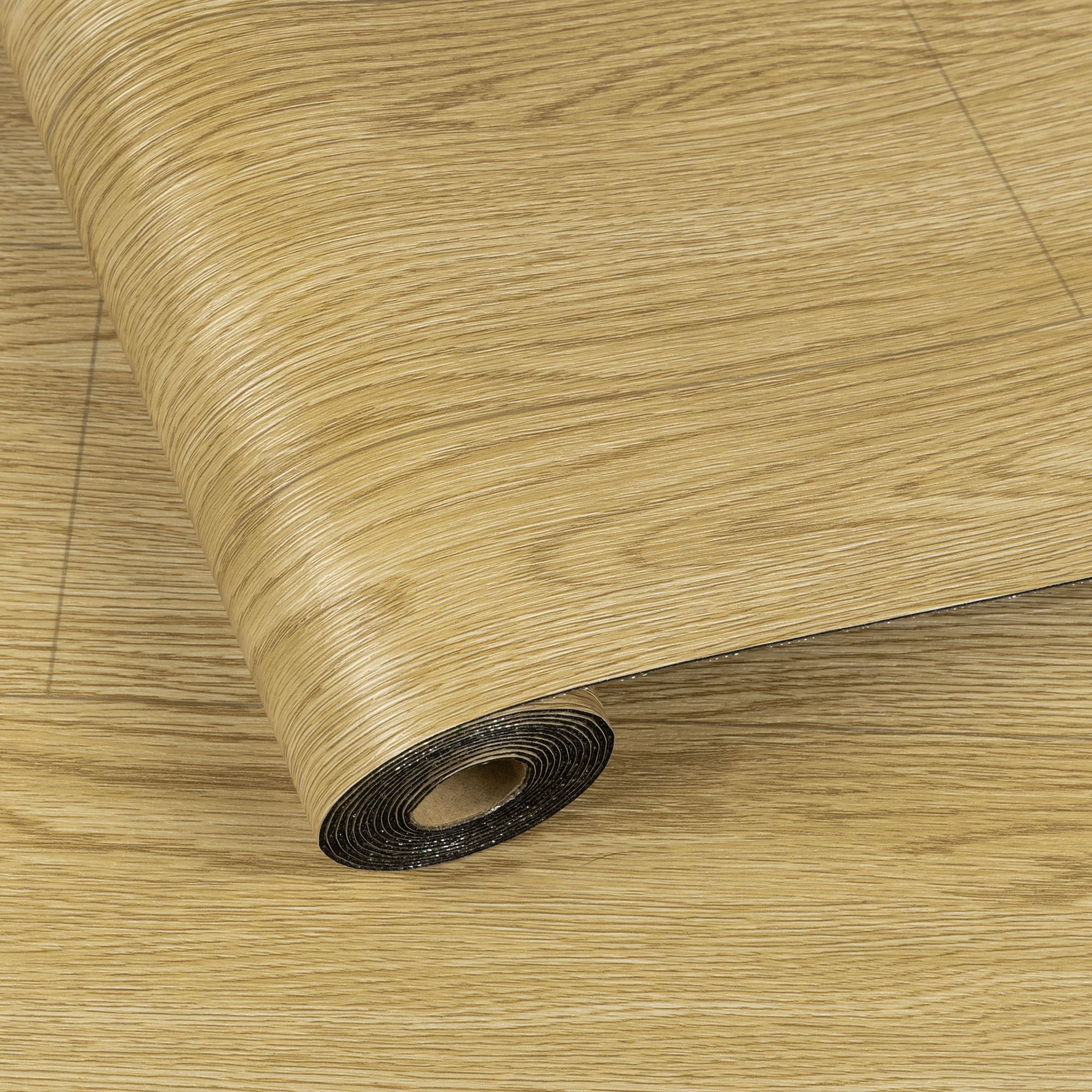 (2 pack) UMIGGEE Peel and Stick Vinyl Flooring Roll 23-in x 196-in/31 Sq.Ft Thicken Self-Adhesive Vinyl Wood Grain Floor Wear-Resistant Easy DIY Install Home Decor