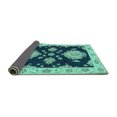thumbnail image 2 of Ahgly Company Indoor Rectangle Persian Turquoise Blue Traditional Area Rugs, 2' x 5', 2 of 4