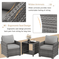 thumbnail image 2 of AECOJOY 7 Pieces Outdoor Furniture Set with Two Storage Boxes, Rattan Wicker Sectional Sofa Couch Patio Conversation Set, Grey, 2 of 9