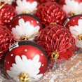thumbnail image 5 of 12 bolas decorativas para árbol de Navidad con purpurina, color A, 5 of 5
