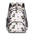 thumbnail image 2 of Chihuahua and Heart White Pattern Backpack for School, Cute School Bag with Adjustable Shoulder Straps and Padded Back, 16.9"x12.6"x5.9", 2 of 5