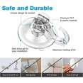 thumbnail image 4 of 4 ganchos de ventosa que no dejan marcas, capacidad de carga de 3 kg, ganchos de pared transparentes con ventosa para cocina y baño, resistentes al agua, 4 of 5