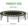 thumbnail image 4 of 48” Rebounder Trampoline with Handle, Quiet Bungee, Foldable Steel Frame, 4 of 7