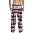 thumbnail image 3 of Uemuo Buffalo Plaid Forest Pattern Men's Wide Leg Palazzo Lounge Pants with Pockets Light Weight Loose Comfy Casual Pajama Pants-Medium, 3 of 9