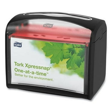 Tork Xpressnap Tabletop Napkin Dispenser, 7.9 X 5.6 X 7.9, Black 6232100