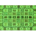 thumbnail image 1 of Ahgly Company Indoor Rectangle Oriental Green Modern Area Rugs, 2' x 4', 1 of 4
