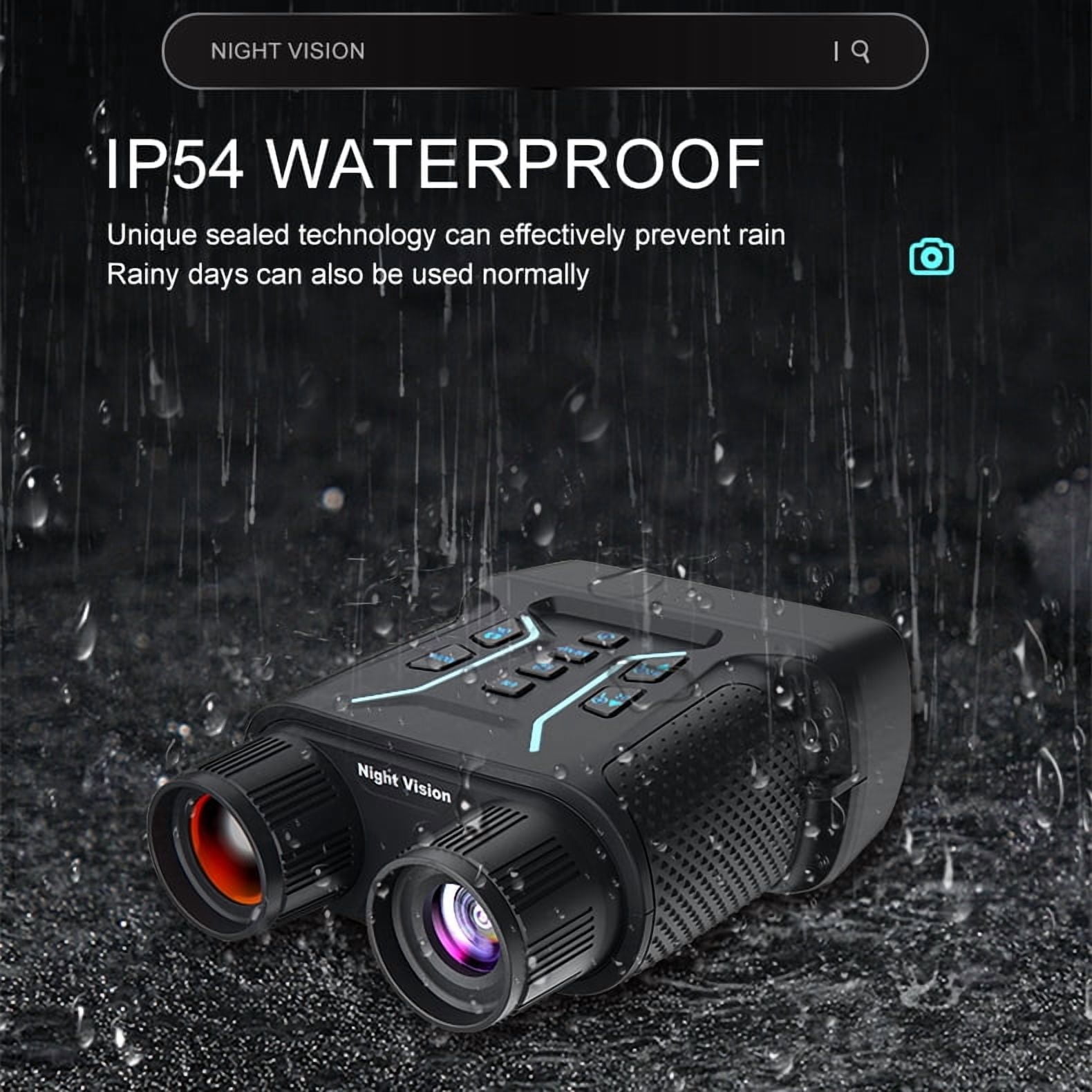 BekinTek Full Color 4K 36MP Night Vision Binoculars Rechargeable Digital Telescope Infrared Night View NVG Goggles 400m Full Dark Observe with Starlight Sensor 7x IR 8x Zoom Large HD Screen