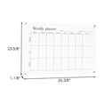 thumbnail image 4 of Parisloft Reusable Acrylic Weekly Dry Erase Board Calendar, Wall Weekly Planner Organizer for Office, Home, School - 36 x 24 inches, 4 of 6