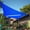Blue-4' x 4' x 4' Custom Size, variant on Gray 4' x 4' x 4' Custom Size Triangle Sun Shade Sail