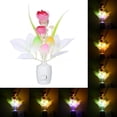thumbnail image 4 of LED Flower Vase Potted Wall Plug-in Light Sensor Color Changing Night Lamp Decor, 4 of 7
