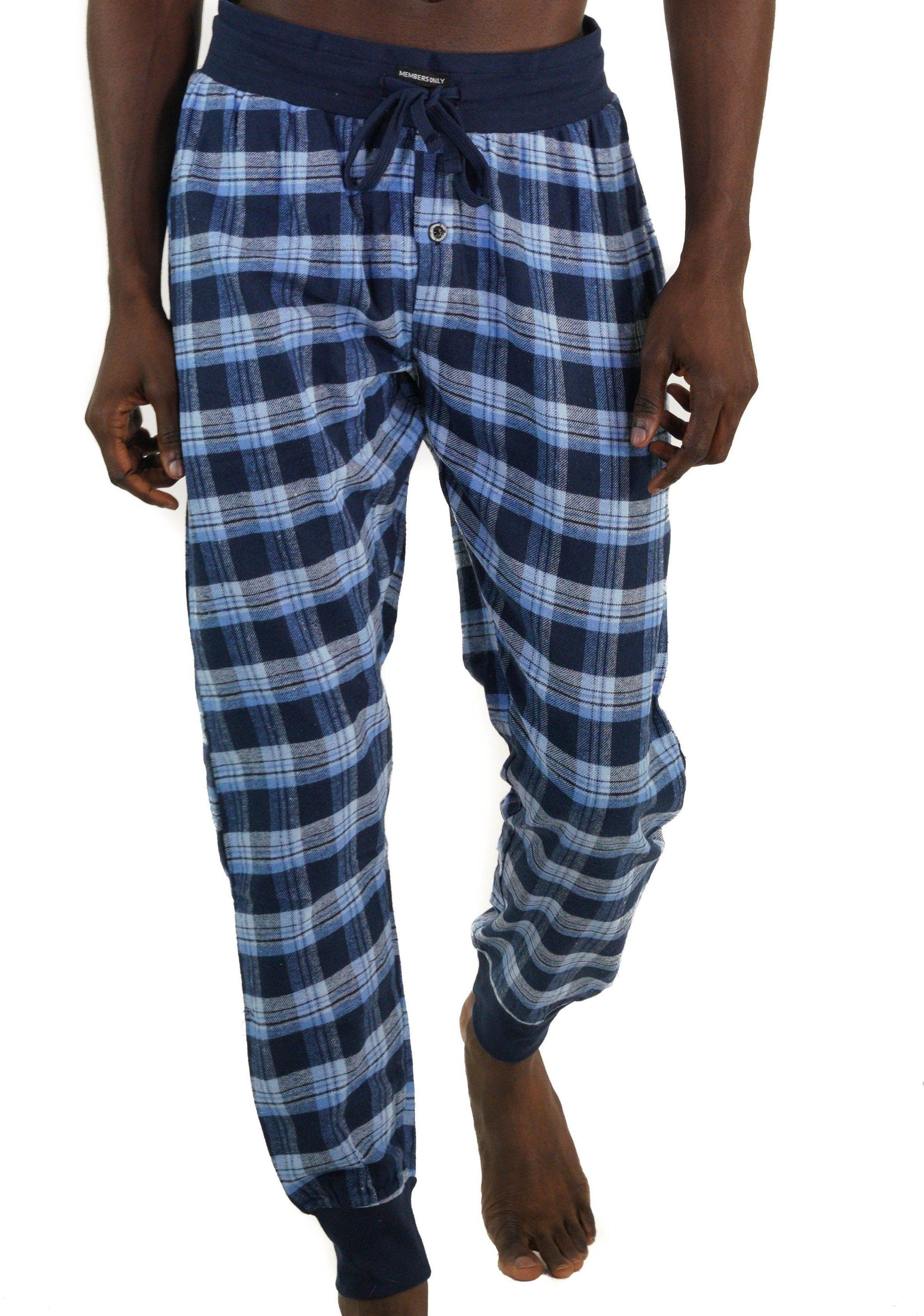 Members Only - Members Only Men's Flannel Jogger Lounge Pants - Lt Blue , S - Walmart.com