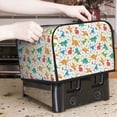 thumbnail image 6 of KLL Dinosaur Print 4 Slice Toaster Dust Covers Kitchen Small Appliance Cover with 2 Pockets,Can hold Jam Spreader Knife & Toaster Tongs (12.4 x 10.6 x 8.2), 6 of 6