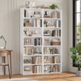 thumbnail image 5 of Homfa 82" Tall Bookcases, Freestanding Display Storage Shelves, 7-Tier Open Bookshelf for Home Office Living Room Bedroom, White, 5 of 10
