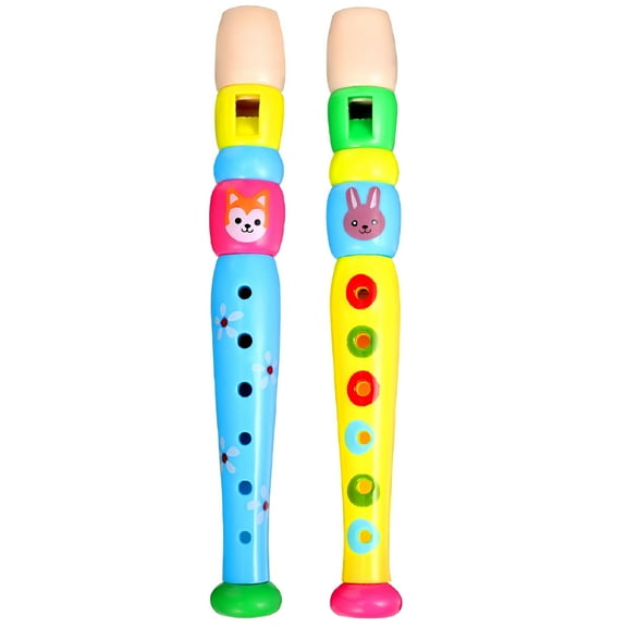 QAYOZ 2Pcs Children Recorder 6-Hole Flute Instrument Music Wind Instrument for Kids