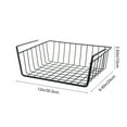 thumbnail image 3 of Euaioeiu Under Shelf Storage Basket Organizer, Expandable Hanging Rack for Kitchen Pantry Cabinet Laundry Room Bathroom Counter Space Saving, 3 of 6