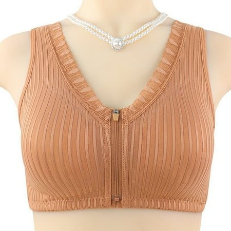 Black of Friday Deals!Clearance Staron Bras for Older Women Front Closure No Underwire Bra Wireless Stretch Bra Comfortable No Underwire Bras Push up Bra
