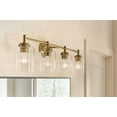 thumbnail image 3 of 45887NBR Kichler Lighting Winslow - 4 Light Bath Vanity Approved for Damp Locations - with Contemporary inspirations - 30 inches wide-Natural Brass, 3 of 6