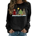 thumbnail image 2 of Pntutb Navidad moda mujer Casual manga larga cuello redondo impreso señoras sudadera tops Pntutb Pntutb-4424, 2 of 4