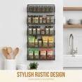 thumbnail image 6 of Somerset Home Spice Rack Organizer - Space-Saving Wall-Mount 5-Tier Wire Shelves for Pantry or Cabinets, Black, 6 of 8