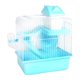 thumbnail image 1 of Jaula para hámster de 2 niveles, casa de juego para hacer ejercicio, suministros grandes, jaula para animales pequeños Azul, 1 of 9