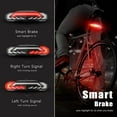 thumbnail image 3 of Wsdcam 5-in-1 Smart Bike Tail Light with Turn Signals and Brake Light, Bike Horn Bike Alarm USB Rechargeable Bike Rear Light with Remotes, 3 of 9
