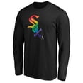thumbnail image 2 of Men's Black Chicago White Sox Team Pride Logo Long Sleeve T-Shirt, 2 of 3